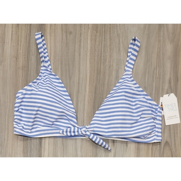 NWT Striped Bikini Top - Picture 1 of 4